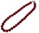 Ruby (Pigeon blood red dyed) in full facet necklace (India)
