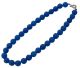 Blauer Achat vollfacettierte Halskette (Brasilien)