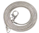 1.2 mm Slangen ketting 40cm te gebruiken voor b.v. stenen hangers etc (Wit metaal).