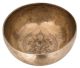Singing bowl with hand etched effigies