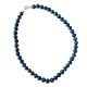 Lapis Lazuli  Kogelcollier 6mm met sluitwerk  