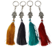 Key and/or bag pendant with lucky hand and beautiful fabric tassel.