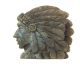 Labradorite Indian head made of beautiful Labradorite from Madgaskar and engraved in China.