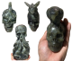 Labradorite 4 types of skulls 80-200 mm from Madagascar.