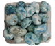 250 grams of Larimar AAA top quality tumbled stones in a luxury box.