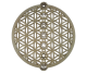 Wooden chakra engraving in flower of life (21cm)