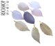 Leaf pendants, real silver-plated/gold-plated or bronze-plated leaves.