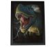 3D (Driedimensionaal) schilderij met veel diepte met T-Rex dinosaurus.