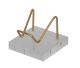 Luxury American Plexiglass stand with gold-plated bracket to present jewelery / mineral.