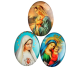 Magnets with dome for e.g. the refrigerator, with images of Mother Mary.