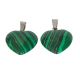 Malachite heart size 20-25 mm NOWHERE CHEAPER! Hand-cut in Congo.