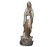 Bronze statue of Mary in beautiful stylized version.
