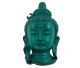 Shiva head (16,5x8,5x4,5 cm) in beautiful green color.