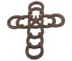 Metalen hoefijzer kruis (270x230 mm) gemaakt in Willcox Arizona in USA