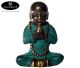 Bronze monk 85x60mm made in Indonesia. (delivered in brown/green or golden bronze depending on availability)