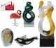 Murano glass SUPER OFFER with 15 assorted figurines of 5 varieties.