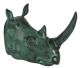Nashorn - wandtrophee (Meisterwerk!) Bronze aus Kanada