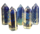 Hand-cut Aqua Aura points of 4-5 cm in height.