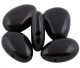 Obsidienne noir (Mexique)pendentif goutte foré  (env. 25x18mm)