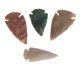Arrowheads made from Flint and / or Jasper from the U.S.A.