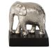 Eléphant sur soccle en bronze argenté de Canada