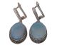 Opaline earrings in beautiful timeless setting from China.