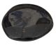 Toermalijn zwart (Schörl-Toermalijn) uit Brazilië, platte steen