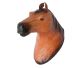 Horse head wall trophy handmade from leather