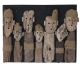 Papoea art. Primitief kunstwerk gemaakt van drijfhout, fraai als muurdecoratie.