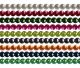 Beads with glass core 8mm (approx. 105 beads) Assortment of colours, supplied assorted.