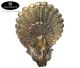 Bronze peacock 140x120mm made in Indonesia. (delivered in gold-colored bronze)