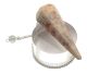 Sunstone pendant (100% natural) from India, classic model with silver chain & real rock crystal ball.