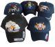 Indians hats / caps adjustable (assorted be delivered in blue and / or black)