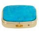 Pill, jewelry and / or ash box made of good Turquoise from the U.S.A.
