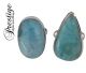 925/000 Ring hergestellt in Larimar aus der Dominikanischen Republik 