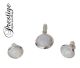 925/000 silver jewelry set (pendant & earrings) with Melkopaal.