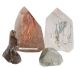 Cristal de roche avec des cristallisations spéciales et / ou des inclusions étranges (Rutile, Argent
