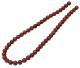 Jasisr, rote Kugel Halskette (40 cm / 8mm Kugelgröße) aus Südafrika
