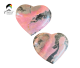 Rhodonite hand cut POLISHED HEARTS from Pakistan.