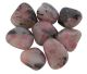 Rhodonite with Tourmaline & Rock Crystal tumbled from Rhodesia