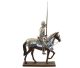 Middeleeuwse Ridder te paard fraai gedetaileerd beeld 