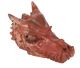 Red Jasper (breccia) dragon skull 2021 from Zimbabwe.