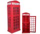 Display cabinet made as a K9 English telephone booth with 1 door and 1 drawer, beautiful as a shop interior. 200x75x45cm.