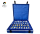 Schachbrett (groß / 35 cm) in luxuriöser blauer Box von Onyx aus Pakistan.