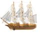Three-masted ship model ship in late 1800 large