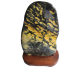 Bumblebee jasper (beautiful cut pieces between 3-15 kilos on a wooden base) from Indonesia.