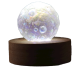 Selenite USB lamp Sphere 40 mm supplied with USB cable.