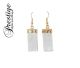 Selenite handmade earrings (gold / silver) from our own brand Prestige.