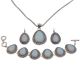 Opaline jewelry set 