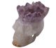 Crâne en Amethyste avec Cristal de roche (Pièce-super!) d' Uruguay